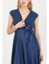 Vestido Largo Premamá y Lactancia Boda Azul