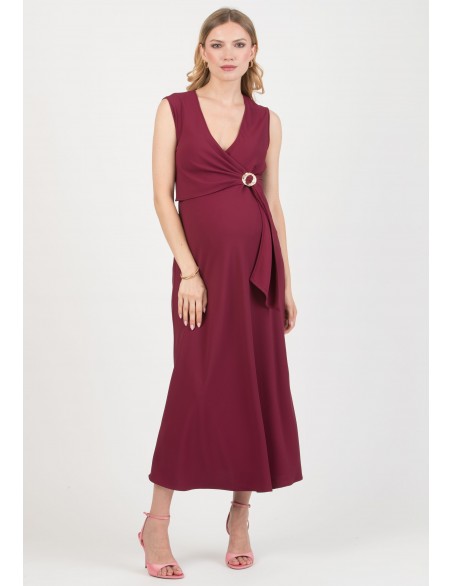 Vestido Midi Premamá y Lactancia Aplique