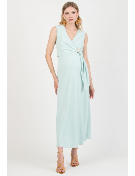 Vestido Midi Premamá y Lactancia Aplique