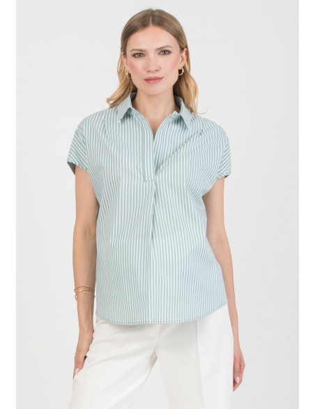 Blusa Verde Premamá Rayas SM