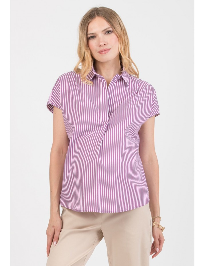 Blusa Lila Premamá Rayas SM