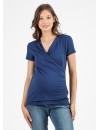 Camiseta Azul Premamá y Lactancia Basic