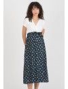 Vestido Premamá y Lactancia Bicolor Estampa Ramillete