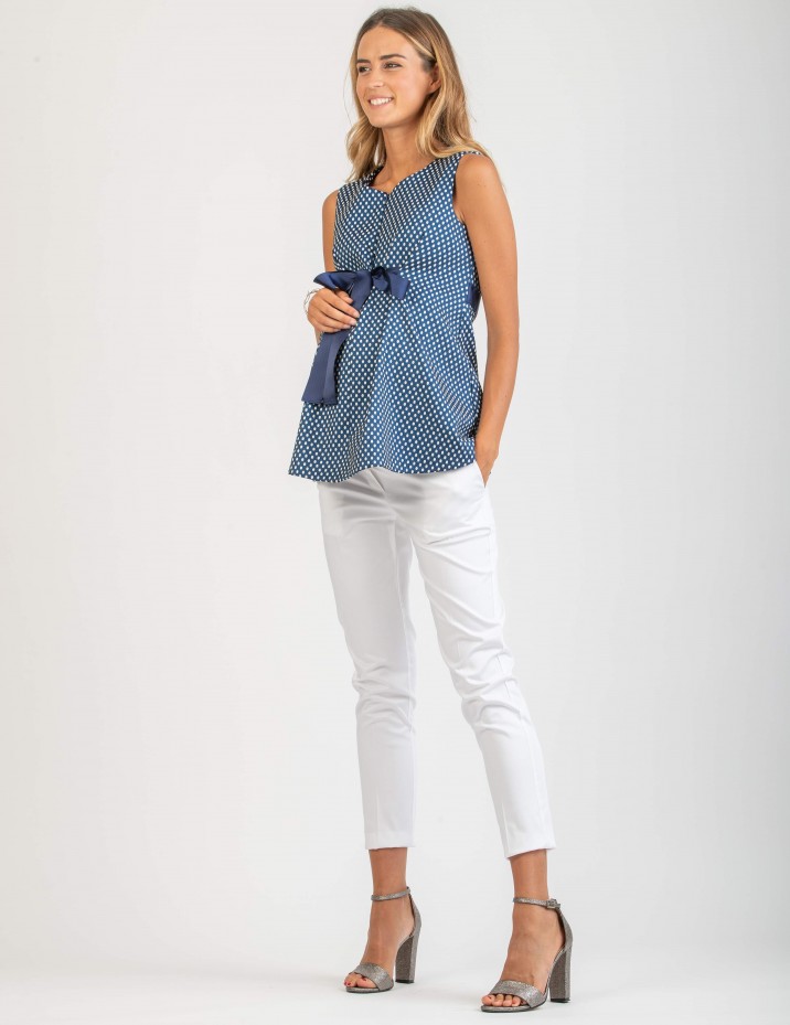 Pantalón Ejecutivo Premamá Blanco