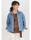 Chaqueta Celeste Jeans Premamá