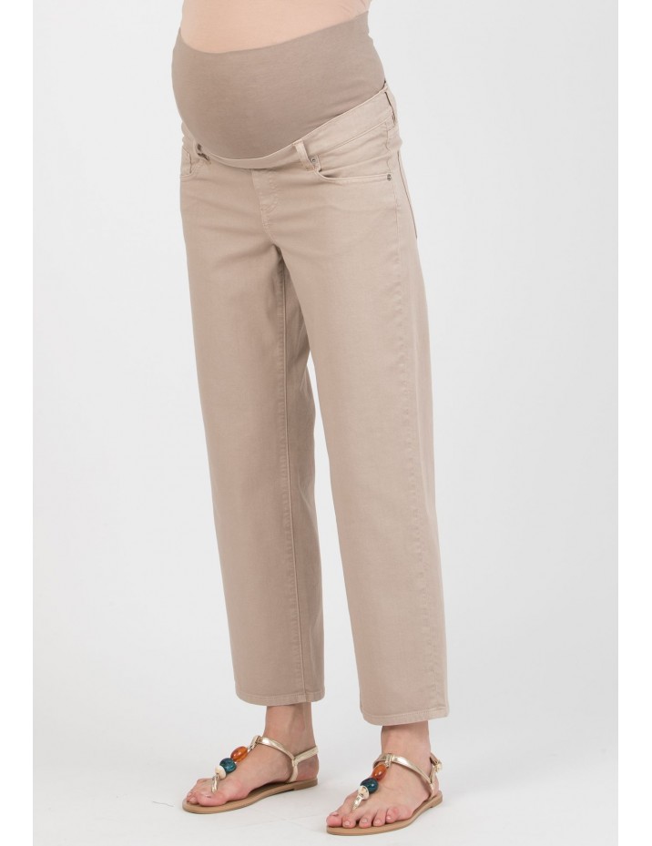 Jeans Premamá Balloon Beige