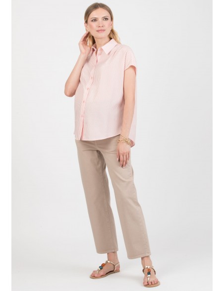 Jeans Premamá Balloon Beige