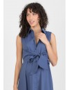 Vestido Midi Premamá y Lactancia Camisero