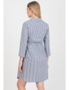 Vestido Premamá y Lactancia Rayas MF Azul