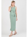 Vestido Midi Premamá Marinero Verde