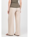 Pantalón Premamá GB Efecto Arrugado Beige
