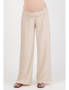 Pantalón Premamá GB Efecto Arrugado Beige