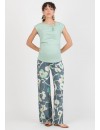 Pantalón Premamá Fluido Estampa Floral