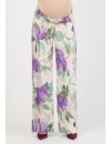 Pantalón Premamá Fluido Estampa Lilas