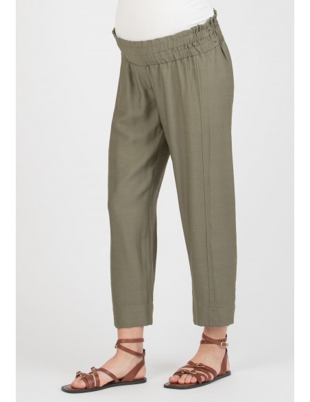 Pantalón Premamá 7/8 Fluido Kaki