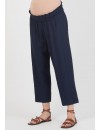 Pantalón Premamá 7/8 Fluido Azul