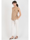Blusa Camel Premamá y Lactancia Cruzada