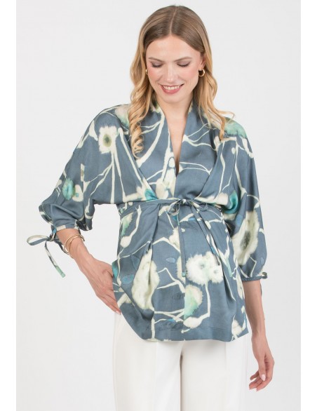 Blusa Premamá Kimono Floral