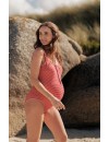 Bañador Premamá y Lactancia Rayas Rojas