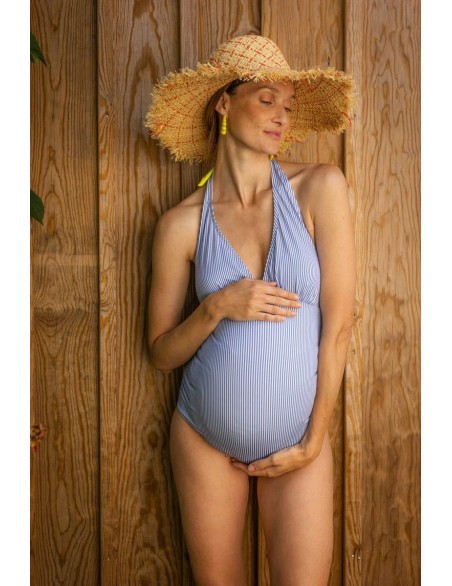 Bañador Premamá Marinero Lazo Amarillo