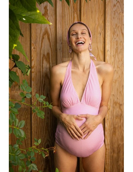Bañador Premamá Vichy Rosa