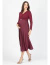 Vestido Midi Premamá y Lactancia Cinturón Detalle
