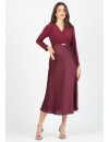 Vestido Midi Premamá y Lactancia Cinturón Detalle