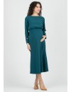 Vestido Midi Premamá Cuello Barca