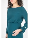 Vestido Midi Premamá Cuello Barca