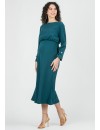 Vestido Midi Premamá Cuello Barca