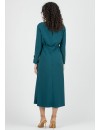 Vestido Midi Premamá Cuello Barca