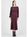 Vestido Midi Premamá Cuello Barca
