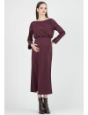 Vestido Midi Premamá Cuello Barca