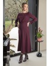 Vestido Midi Premamá Cuello Barca