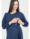 Vestido Premamá y Lactancia Anillas Azul
