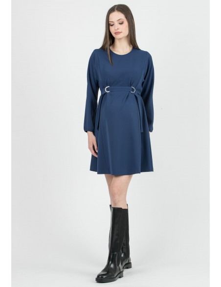 Vestido Premamá y Lactancia Anillas Azul