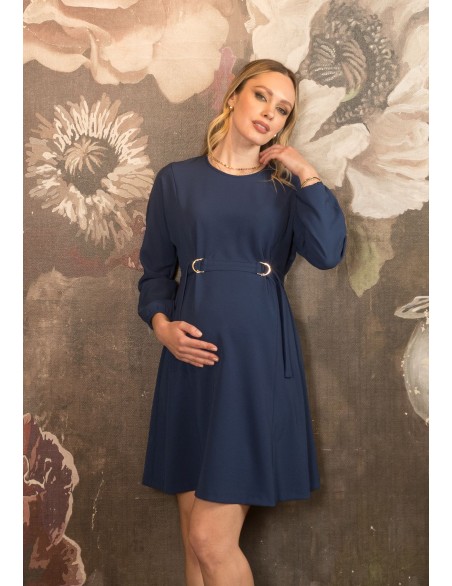 Vestido Premamá y Lactancia Anillas Azul