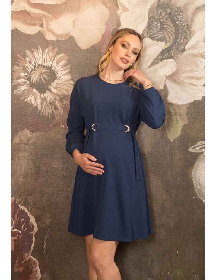 Vestido Premamá y Lactancia Anillas Azul