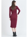 Vestido Midi Premamá Cruzado Grana