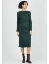 Vestido Midi Premamá Cruzado Verde