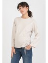 Sudadera Premamá Recogido Crudo