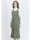 Vestido Peto Premamá Pana Verde