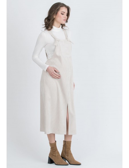 Vestido Peto Premamá Pana Crudo