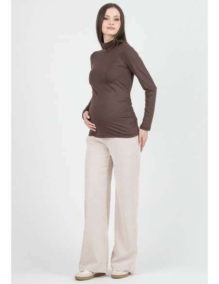 Camiseta Premamá Basic Cisne Marrón