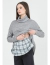 Jersey Premamá y Lactancia Combi gris