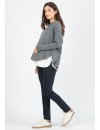 Pantalón Básico Premamá Punto Roma Azul