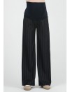 Pantalón Premamá Palazzo Rayas Azul/Camel