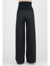 Pantalón Premamá Palazzo Rayas Azul/Camel