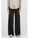Pantalón Premamá Palazzo Rayas Azul/Camel