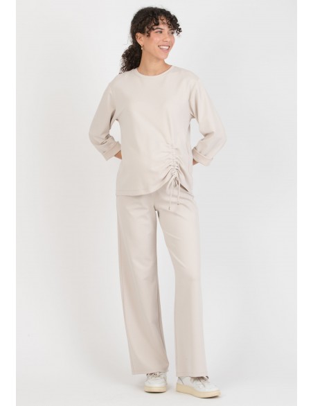 Pantalón Premamá en Modal Crudo